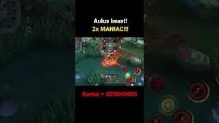 Aulus Insane | wild & Beast | the best damage hyper | #shorts #mobilelegends #aulusmobilelegends