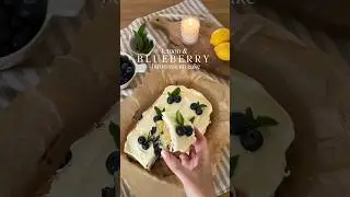 a perfect summers bake 🍋🫐🍃 recipe below