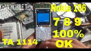 Nokia 106 ta1114 7 8 9 Button Not Working