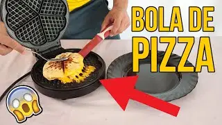 HACEMOS UNA BOLA DE PIZZA EN UNA GOFRERA