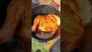 Roast lamb in a wood fire oven . Episode 3 : planting lettuce, work in my garden 😁