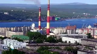 Мурманск. Панорама города и Жилстроя в 2022 г