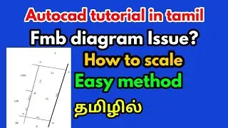 Autocad tutorial in tamil -fmb pdf to autocad -civil tamil