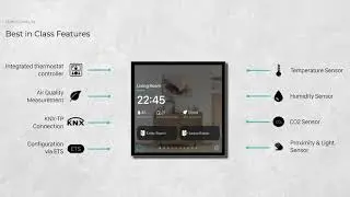 Eclipse Core Room Controller 4 pollici KNX