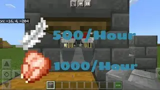 How to make a cooked chicken and feather farm in Minecraft PE