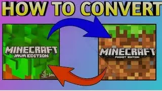 How to convert minecraft pocket edition to Java Edition | minecraft 