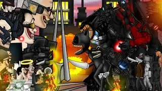 Skibidi Toilets Vs Cartoon Cat,Titán Camera Man,Titán Speakerman,Titán Tv Man,Slenderman,Beast Bendy
