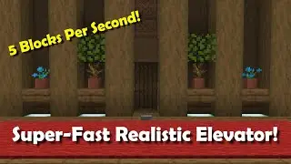 How to make a Realistic Minecraft piston elevator! | ilmango elevator design tutorial
