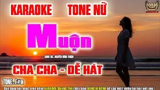 Karaoke Muộn Tone Nữ | Cha Cha Phối Mới | Nhạc Sống Quang Thái