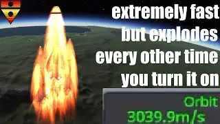 KSP | A Kraken-drive SSTO that goes way too fast (which I proceeded to pilot directly into Kerbol)