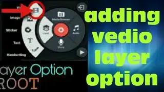 How to add vedio layer option on kinemaster