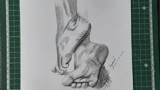 how to draw legs pencil drawing tutorial/Artisan BD