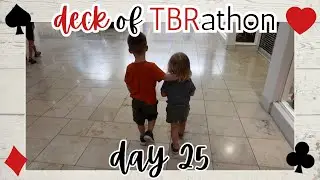 Deck of TBRathon VLOG || day 25: haircuts, shopping, and a wasp sting