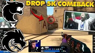 DROP PUXOU UM COMEBACK HISTÓRICO DEPOIS DESSE 5K! MELHORES MOMENTOS FURIA VS SPIRIT - MAJOR RIO