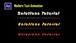 Make Modern Text Animation in After Effects