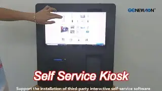 desktop 21.5in touch screen self service kiosk for coffee shop