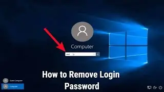 Window 10 Ka Password Kaise Hataye | Windows 10 Me Password Kaise Hataye