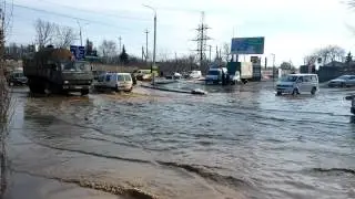 Резкое потепление. Потоп на Электросети 24.02.2017. г. Винница