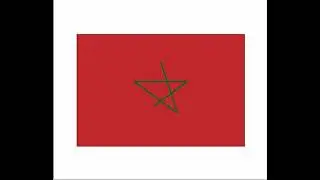 Dessiner le drapeau Marocain avec le module Turtle de Python