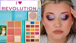 I HEART REVOLUTION ALADDIN COLLECTION, REVIEW & TUTORIAL!! | REVOLUTION X DISNEY  JASMINE COLLAB
