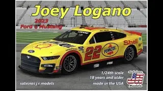 Salvino's JR 1/24 Mustang Shell-Pennzoil Nascar kit review