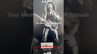 Tony Iommi signed Black Sabbath autograph display A2 Riff master Iommi from Black Sabbath