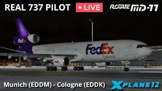 Rotate MD11 Cargo Ops | Munich – Cologne | X-Plane 12