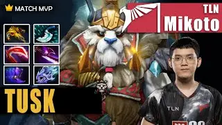 Tusk Mid | TLN.Mikoto | 7.32D TUSK MIDLANE ONE PUNCH ONE KILL BUILD 😯 | 7.32d Gameplay Highlights