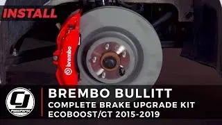 2015-2023 Mustang GT Install: 2019 Red Bullitt Style OE Brembo Brake Kit