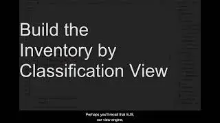 Build the Inventory Classification View