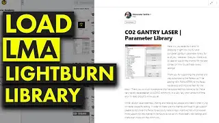 How to Load Lightburn Library Files from Laser Master Academy