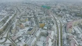 Filmare aeriana - Botosani - Prima zapada din 2017