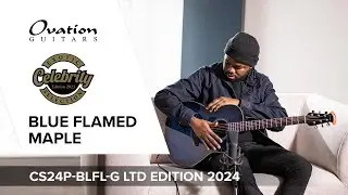 Ovation Ltd Edition 2024 ⎥Blue Flamed Maple ⎥Center Soundhole Demo by Diazno