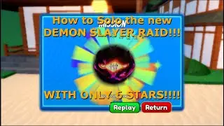 ROBLOX ASTD | HOW TO SOLO NEW DEMON SLAYER RAID WITH ONLY 6 STARS