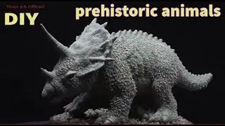 Clay sculptures, prehistoric reptiles, ancient animals | Thân ích Official