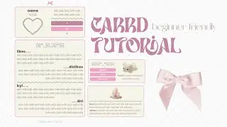 easy coquette pink carrd tutorial ♡ (interactive)