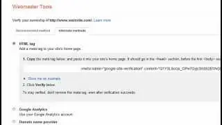 How To Verify Domain Webmaster Tools & Set Preferred Domain