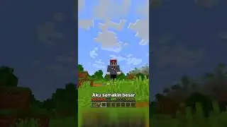 Minecraft, tapi jika aku kena damage, aku bertambah besar 