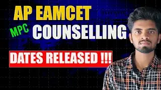Ap Eamcet 2024 Counselling Schedule dates Released | AP Eapcet mpc counselling dates | Ap Eapcet