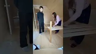 Сделали кровать из строительного мусора