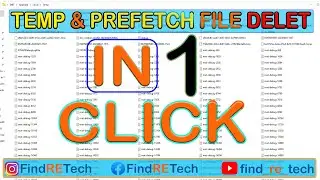 All Temp & Prefetch File delet in one click/ 