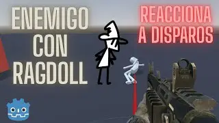 ENEMIGO CON RAGDOLL EN GODOT!!! - Parte 1: Disparo y reacción - MAGODOT🧙‍♂️