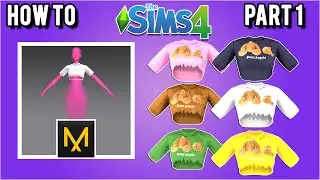 HOW TO: CREATE RIPPED TEE | MARVELOUS DESIGNER for SIMS 4 PART 1 