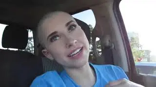 SHE SHAVED HER HEAD for donation!!!