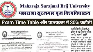 महाराजा सूरजमल बृज विश्वविद्यालय ब्रेकिंग न्यूज | MSBU Exam Form And Syllabus News