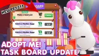 TASK BOARD UPDATE + NEW RGB PETS *confirmed*👀Roblox Adopt Me