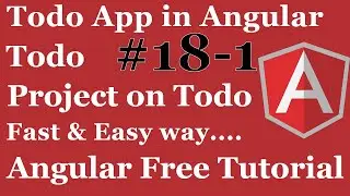 Todo App in Angular | Angular Project Todo Notes Store | Notes Store Project in Angular Part 1 2020