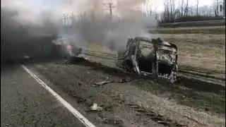 жесткое ДТП в Усть-Лабиснком районе