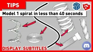 1 spiral in less than 40 seconds - spring - helical - free tutorial