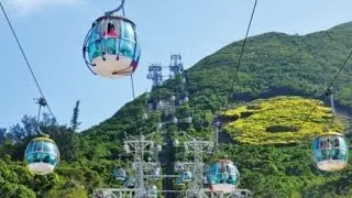 ▶ Ocean Park Adventure | Cable Car Suddenly 'STOP